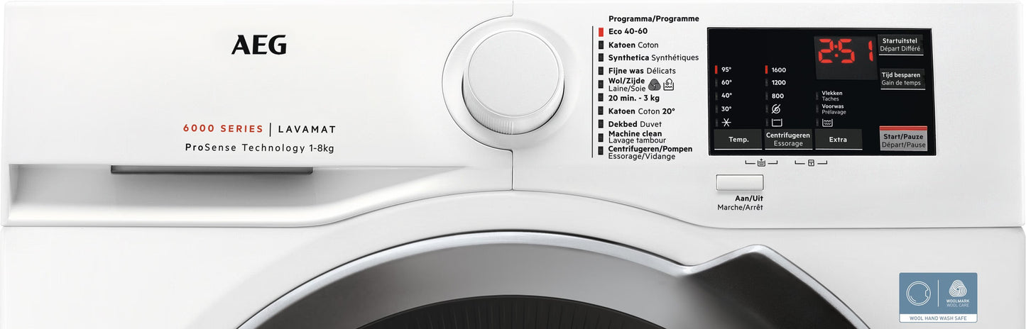 AEG LF62CB86 ProSense wasmachine