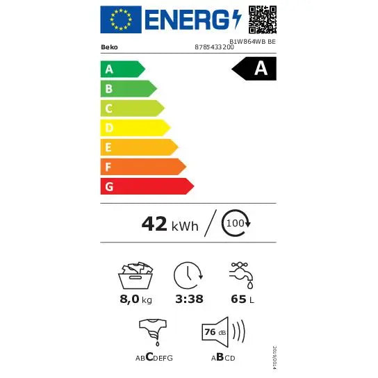 Beko B1W864WB BE