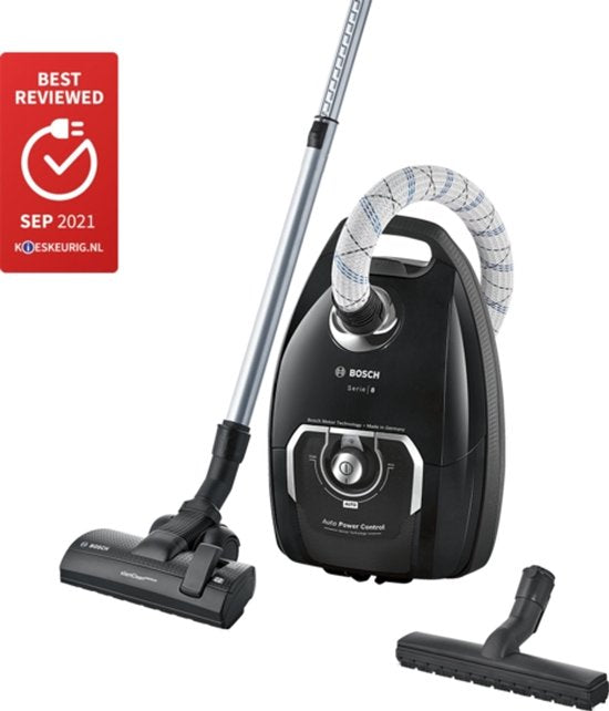 Bosch In'genius BGL8X329 Serie 8 - Stofzuiger met zak - 15 mtr bereik - Vacuum cleaner - HEPA13 - Zwart