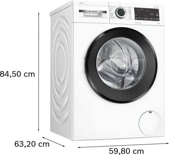 Bosch WGG244FONL - Serie 6 - Wasmachine met stoom - 9 kg - 1400 rpm - Automatisch doseren - Iron Assist: vermindert kreukels tot 50% - Energielabel A - Bespaar water met Active Water Plus