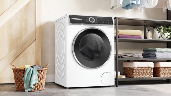 Bosch WGH246A7NL - Serie 6 - Wasmachine met stoom - 9 kg - 1600 rpm - Automatisch doseren - Home Connect - Iron Assist vermindert kreukels tot 50% - Energielabel A