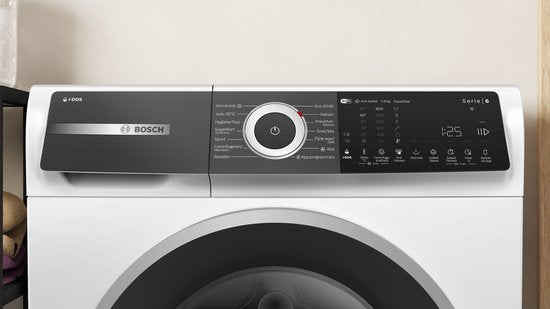 Bosch WGH246A7NL - Serie 6 - Wasmachine met stoom - 9 kg - 1600 rpm - Automatisch doseren - Home Connect - Iron Assist vermindert kreukels tot 50% - Energielabel A