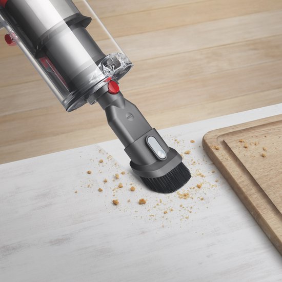 Dyson V15 Detect Fluffy - Steelstofzuiger - Nikkel/Blauw - 230 Air Watts - Zachte vloerborstel