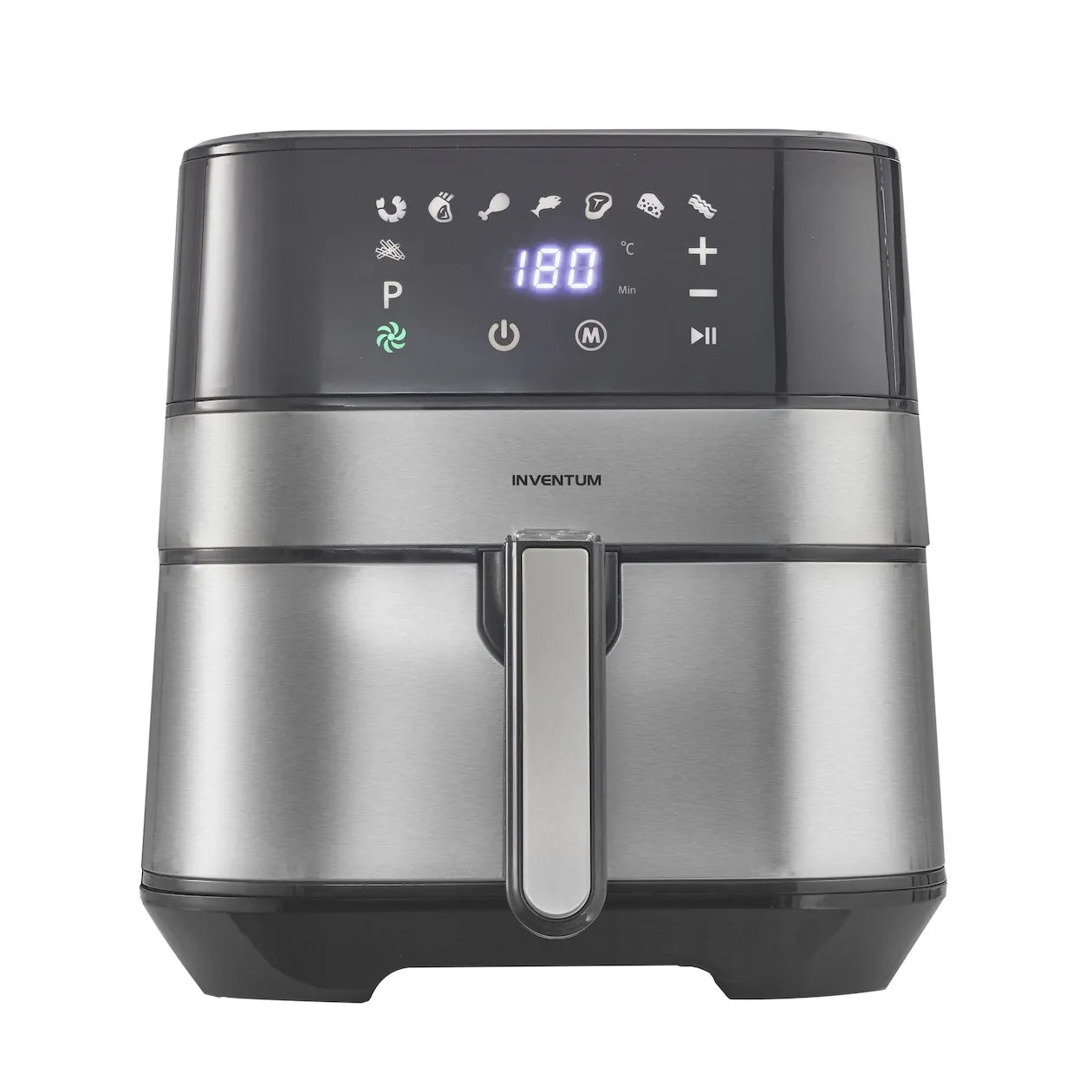 Inventum GF500HLD Airfryer - 5L - 1700W - Black/Stainless Steel - Frituurpan