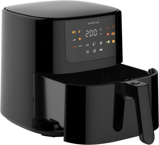 Inventum GF500HLDB - Airfryer - Hetelucht friteuse - 5 liter - 80 tot 200 graden - PFAS vrij - 1700 watt - Zwart