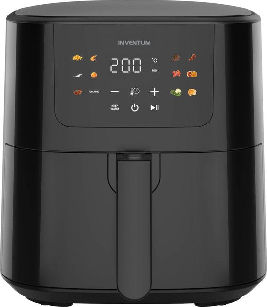Inventum GF500HLDB - Airfryer - Hetelucht friteuse - 5 liter - 80 tot 200 graden - PFAS vrij - 1700 watt - Zwart