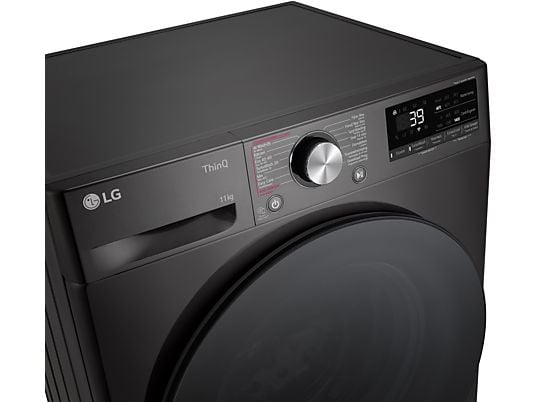 LG F4WR7011SYB TurboWash - Wasmachine Voorlader - 11 kg - 1350 rpm - 71 dB - Energylabel A-10%