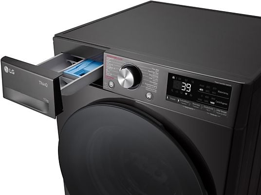 LG F4WR7011SYB TurboWash - Wasmachine Voorlader - 11 kg - 1350 rpm - 71 dB - Energylabel A-10%