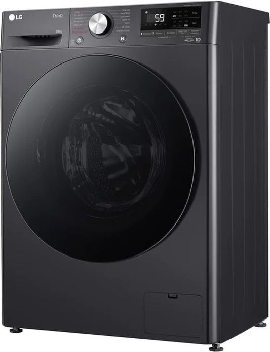 LG F4WR7011SYB wasmachine 11 kg met AI DD voor slimme stofverzorging - TurboWash 39 voor sneller wassen - hygiënisch wassen met stoom en ThinQ slimme bediening. Energieklasse A‑10%