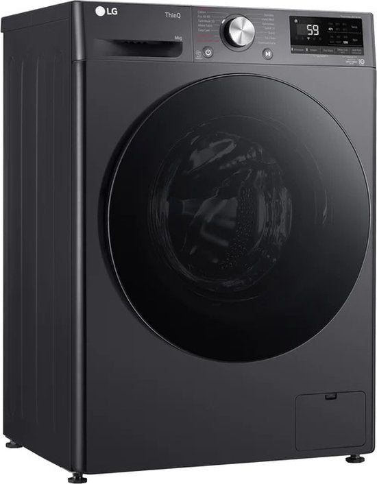 LG F4WR7011SYB wasmachine 11 kg met AI DD voor slimme stofverzorging - TurboWash 39 voor sneller wassen - hygiënisch wassen met stoom en ThinQ slimme bediening. Energieklasse A‑10%