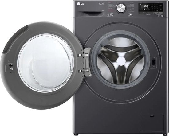 LG F4WR7011SYB wasmachine 11 kg met AI DD voor slimme stofverzorging - TurboWash 39 voor sneller wassen - hygiënisch wassen met stoom en ThinQ slimme bediening. Energieklasse A‑10%