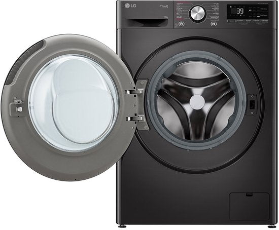 LG F4WR7011SYB wasmachine 11 kg met AI DD voor slimme stofverzorging - TurboWash 39 voor sneller wassen - hygiënisch wassen met stoom en ThinQ slimme bediening. Energieklasse A‑10%