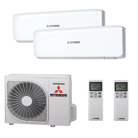 Mitsubishi Heavy Industries Premium Multi-Split 2x 2.5kW Binnenunit + 1x 4kW Buitenunit SCM40ZS-W