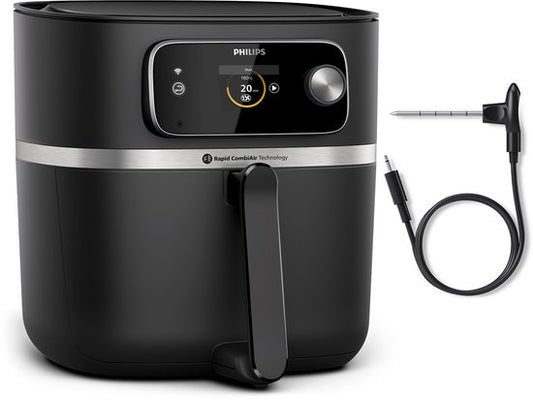 Philips 7000 Series Airfryer - Combi XXL Connected - HD9880/90 - Rapid CombiAir - 8.3L - Tot 6 personen - Met Voedselthermometer
