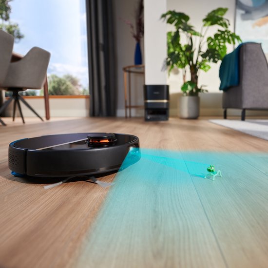 Philips HomeRun Aqua 7000 Series XU710001 - Robotstofzuiger met Dweilfunctie - Incl. Laadstation - Zwart  Goud - App Connected