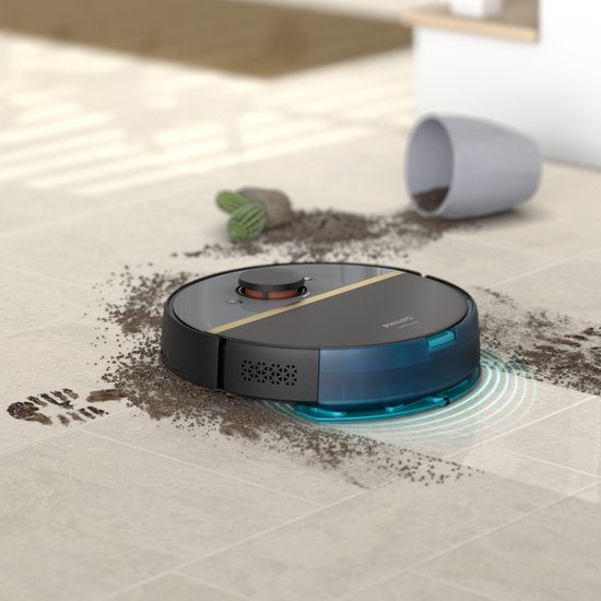 Philips HomeRun Aqua 7000 Series XU710001 - Robotstofzuiger met Dweilfunctie - Incl. Laadstation - Zwart  Goud - App Connected