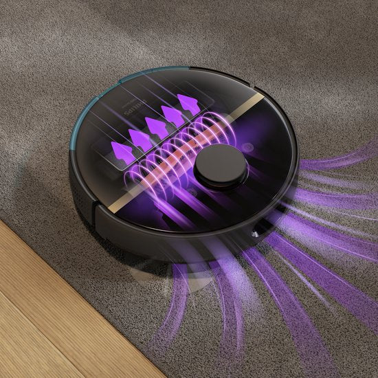 Philips HomeRun Aqua 7000 Series XU710001 - Robotstofzuiger met Dweilfunctie - Incl. Laadstation - Zwart  Goud - App Connected
