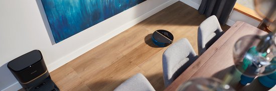 Philips HomeRun Aqua 7000 Series XU710001 - Robotstofzuiger met Dweilfunctie - Incl. Laadstation - Zwart  Goud - App Connected
