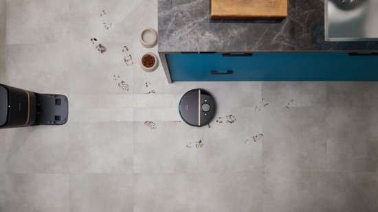 Philips HomeRun Aqua 7000 Series XU710001 - Robotstofzuiger met Dweilfunctie - Incl. Laadstation - Zwart  Goud - App Connected