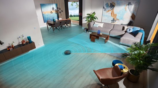 Philips HomeRun Aqua 7000 Series XU710001 - Robotstofzuiger met Dweilfunctie - Incl. Laadstation - Zwart  Goud - App Connected