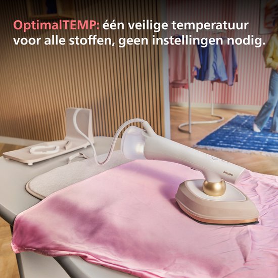 Philips OneTurn - GC21310 - Hybride stoomstrijkijzer & kledingstomer - Strijkijzer & Stomer in 1