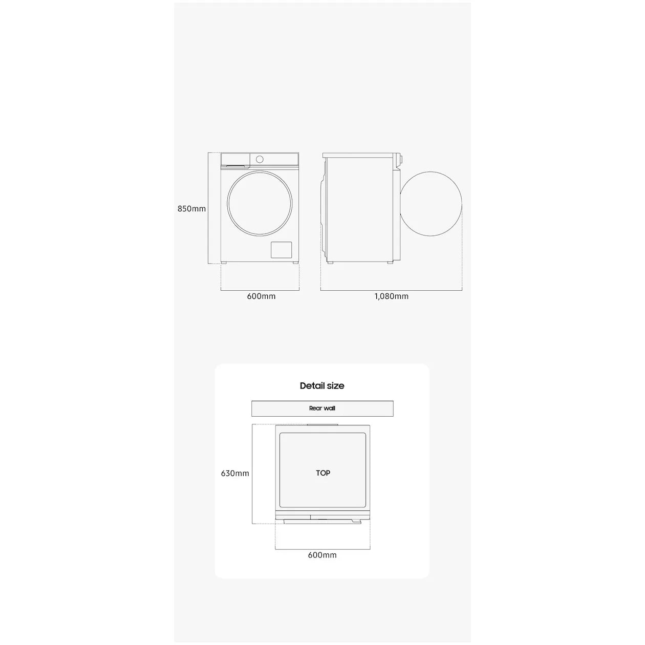 Samsung SuperSpeed 6000-serie WW11DG6B25LB Zwart