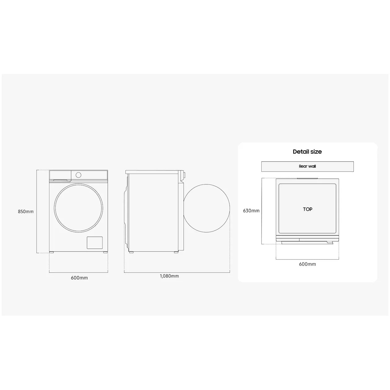 Samsung SuperSpeed 6000-serie WW11DG6B25LB Zwart