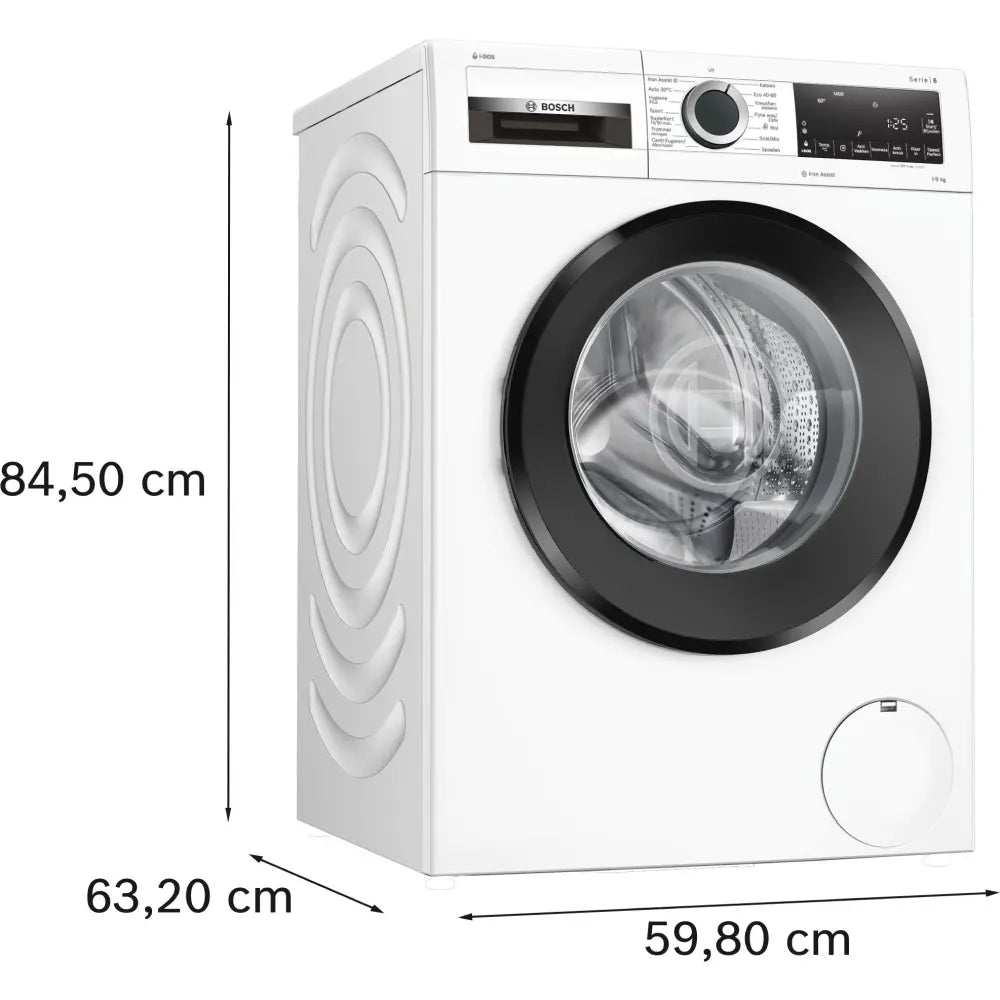 Serie 6 - Wasmachine, voorlader - 9 kg - max. 1400 rpm