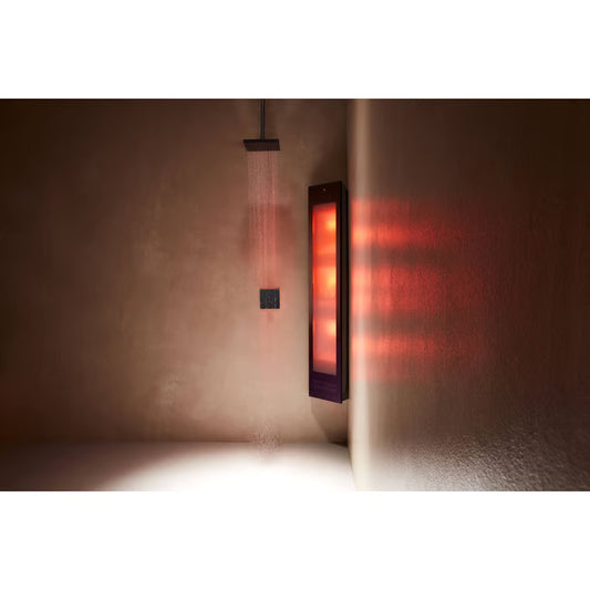 Sunshower Combi opbouw hoek met infrarood en UV-licht black
