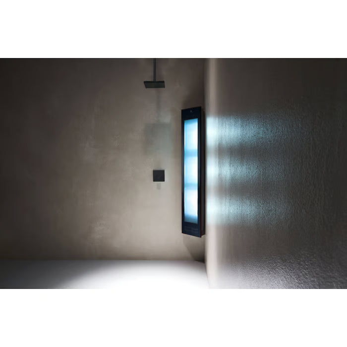 Sunshower Combi opbouw hoek met infrarood en UV-licht black