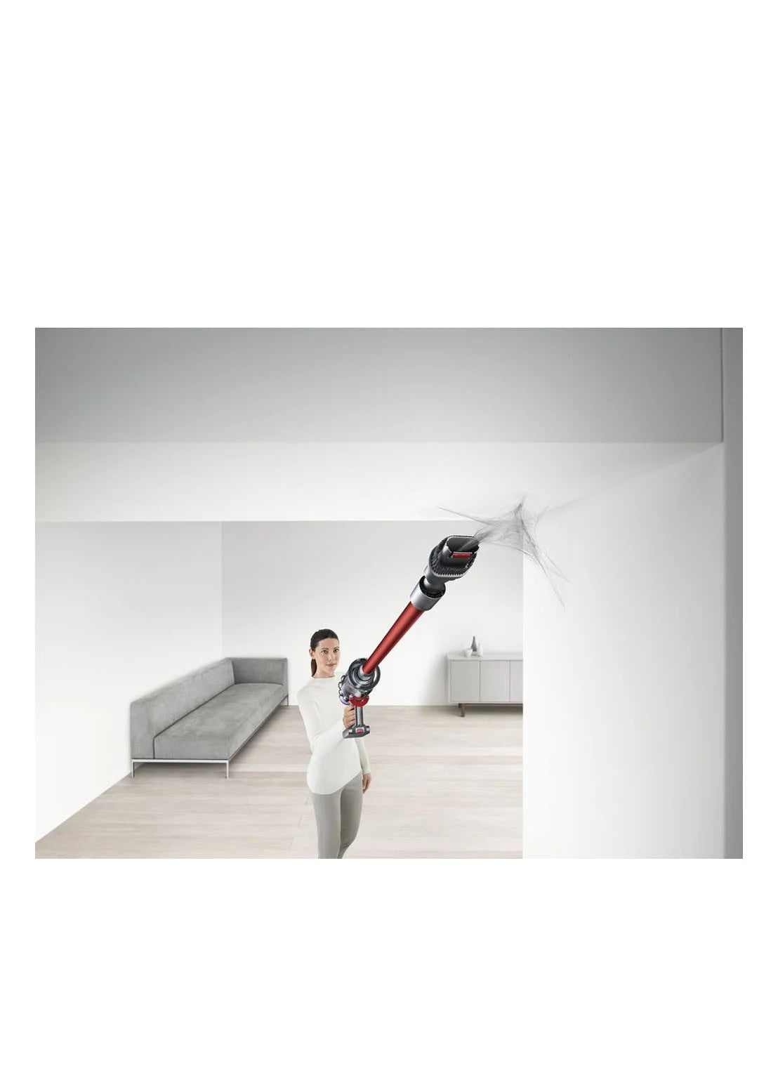 Dyson V11 Fluffy steelstofzuiger - nikkel / rood